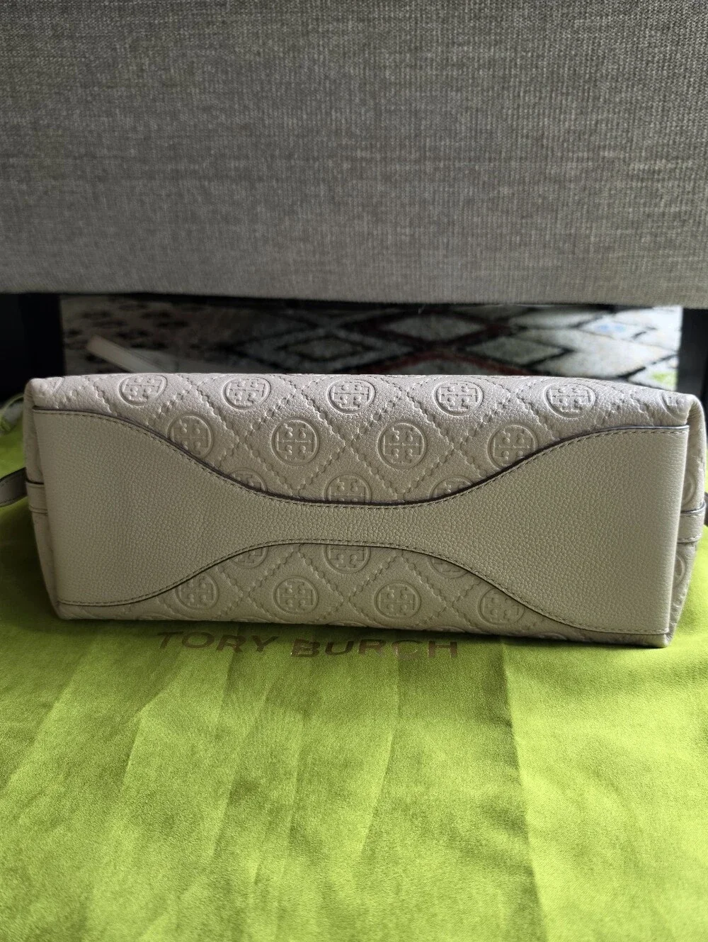 Tory Burch T Monogram Pebbled Medium Shoulder Bag Fresh Clay